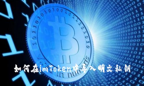 如何在imToken中导入明文私钥